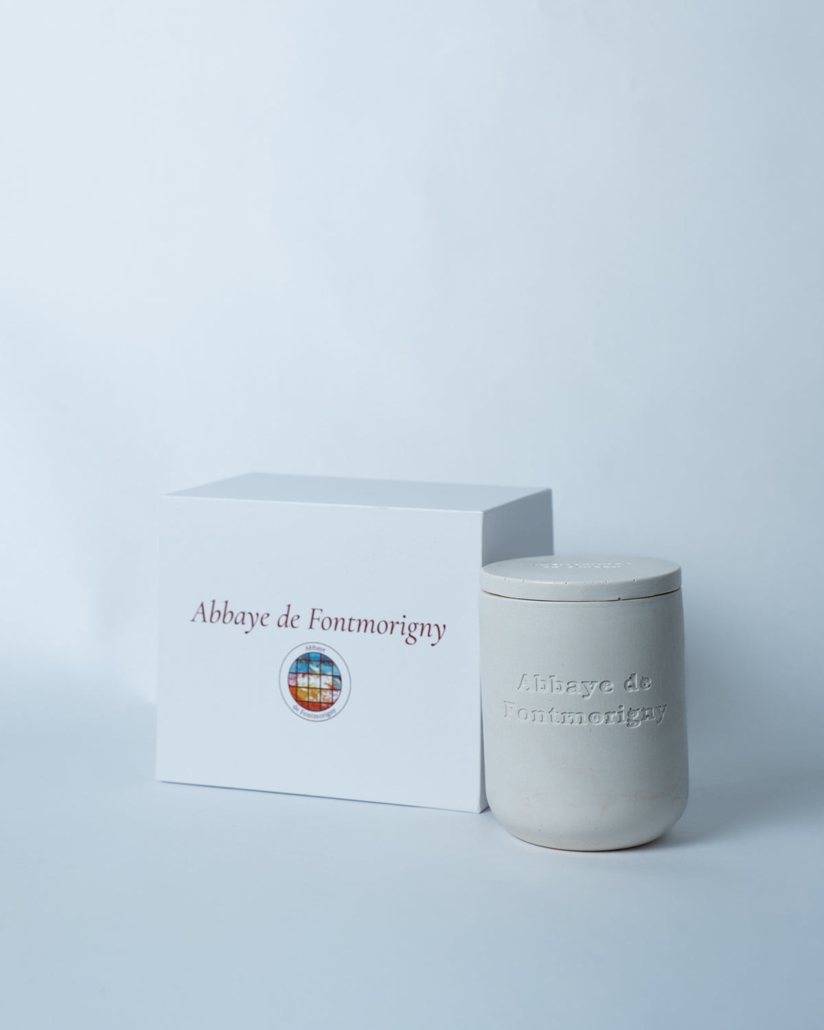 Coffret Grande Bougie Vanille & Tabac – Abbaye de Fontmorigny